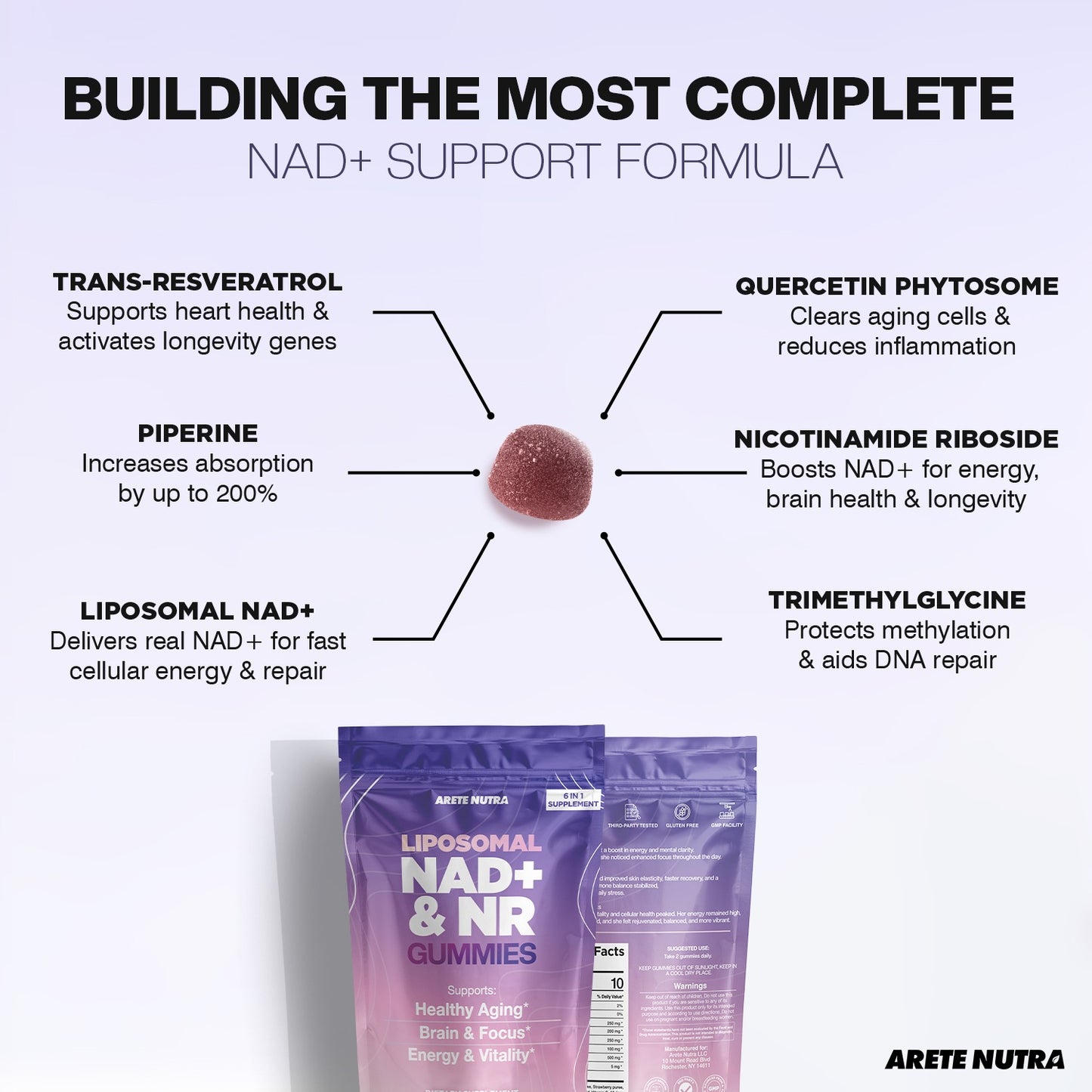 Arete NAD+ Advanced Gummies