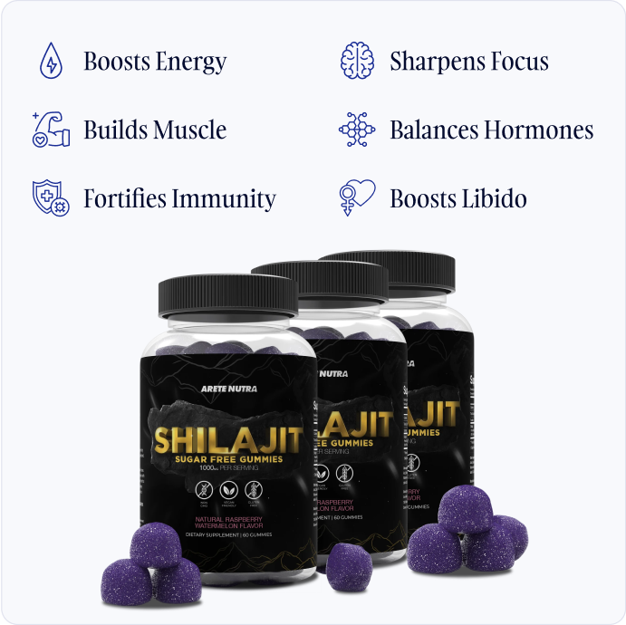 Arete Pure Shilajit Gummies